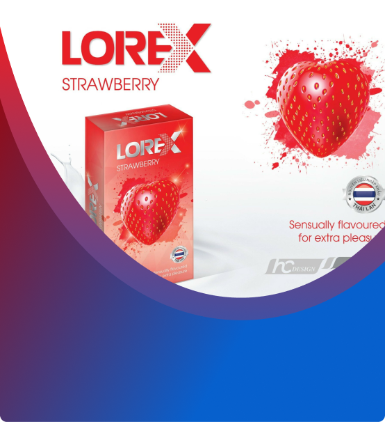 Bao cao su Lorex 3D Strawberry